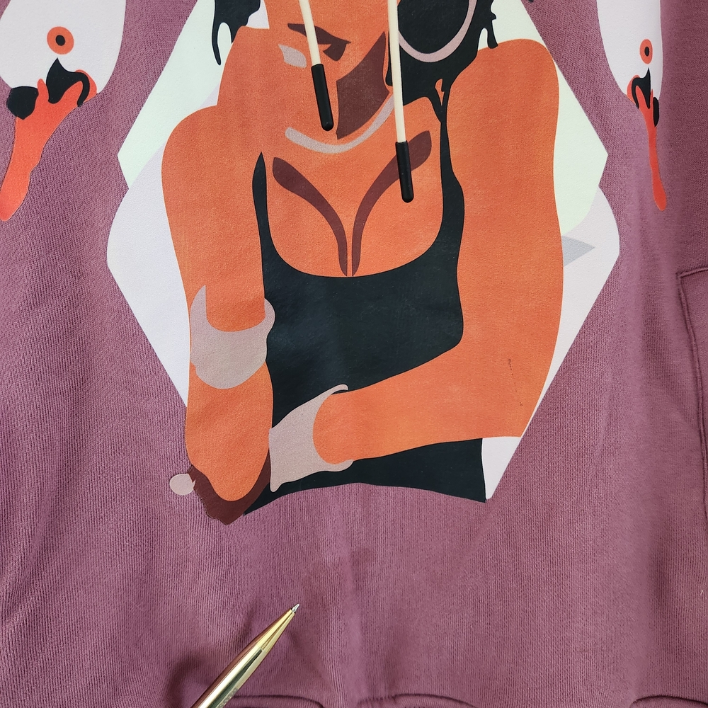 Women's Mauve Hoodie Sweater - Picture 2 of 13